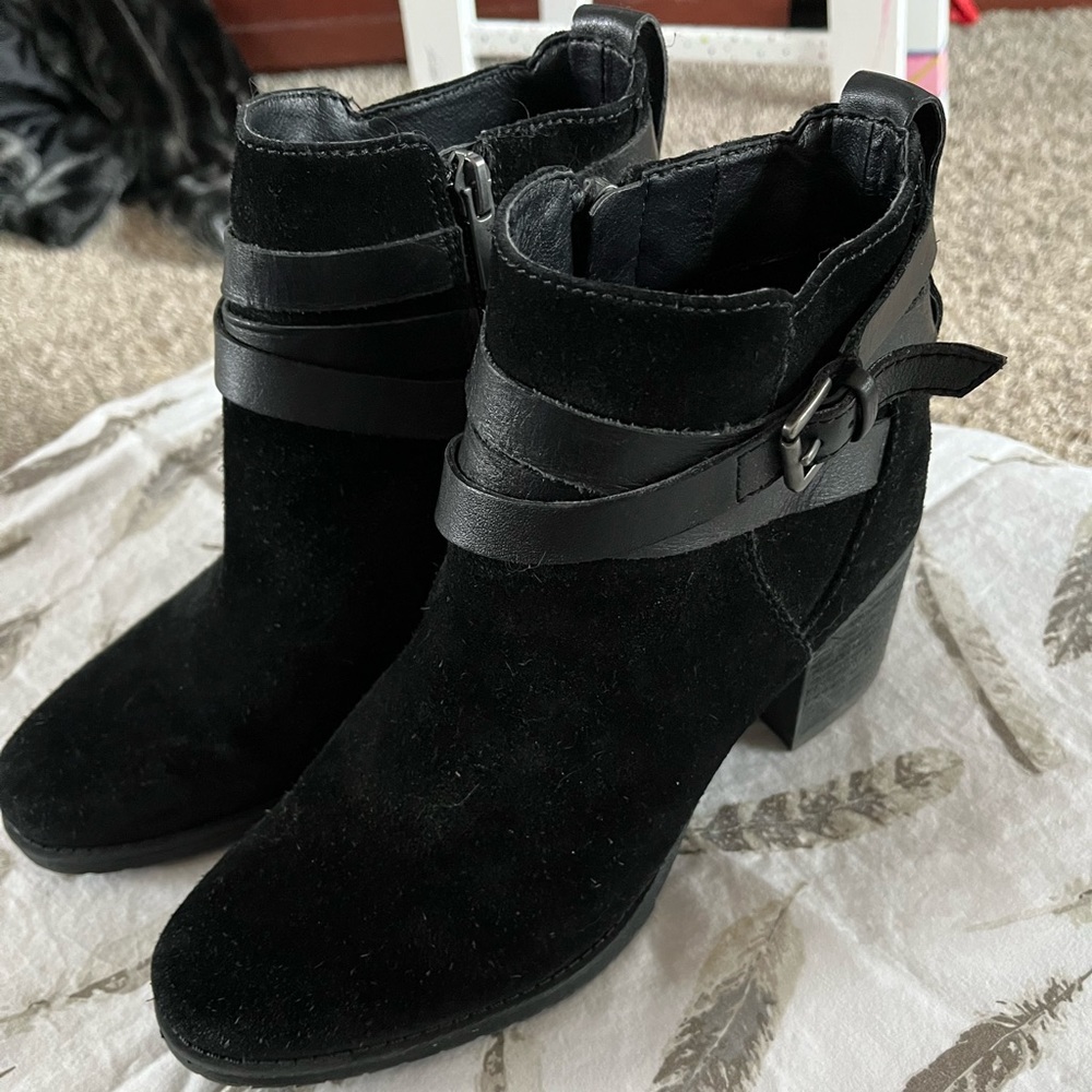 Sam Edelman Black Suede Booties